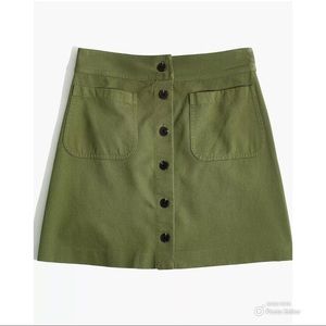 MADEWELL A-line “Station” Mini Skirt